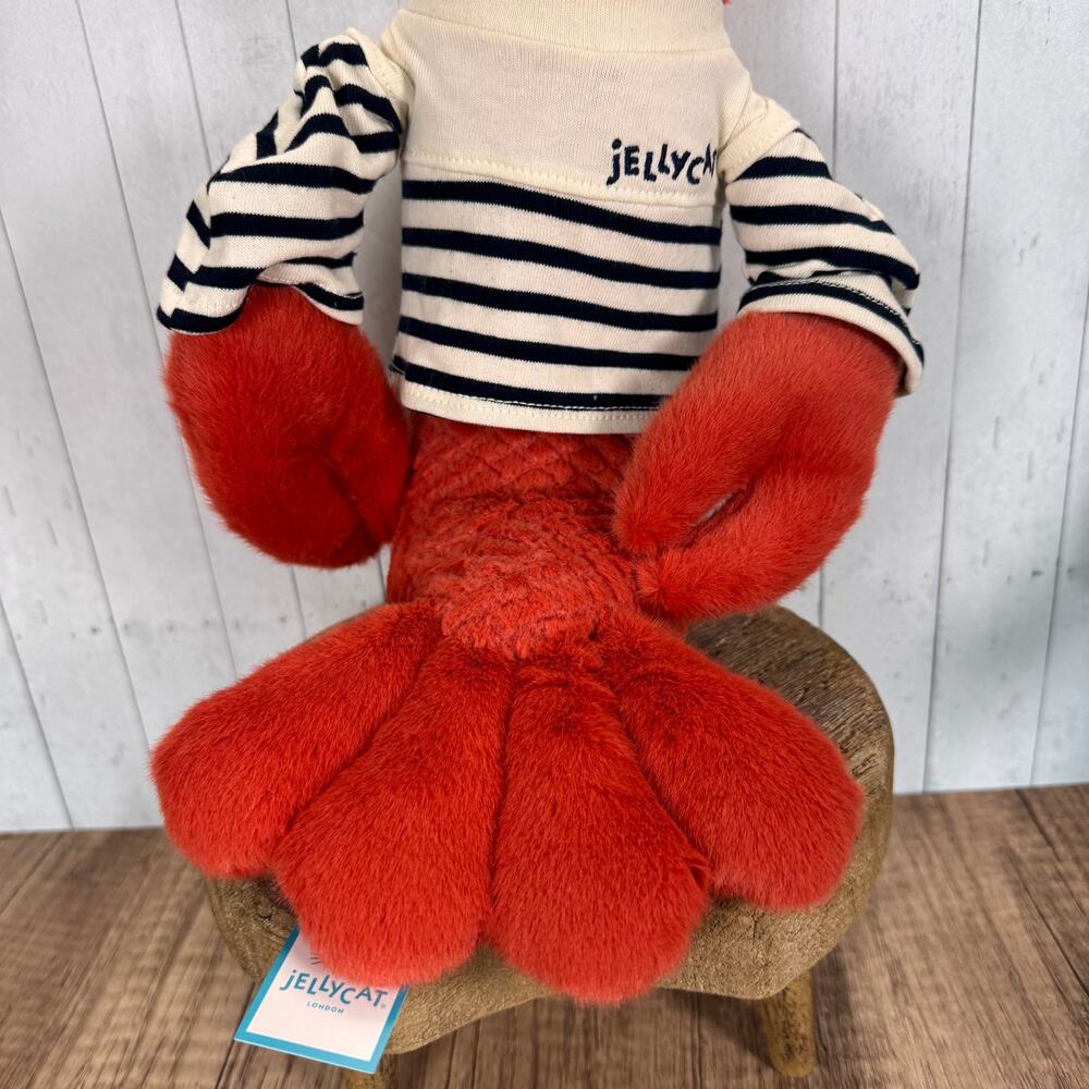 Bundle Set of 2 Jellycat Larry Lobster Small Blush Bunny Cherry NEW! Authentic - Picture 3 of 12